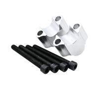 EQJSHL Elevador De Manillar para MT09 SP, MT07, MT03, MT125, MT25, Tracer 900GT, 700GT, 9GT, 7GT, 22 Mm, 7/8" Elevador Manillar CNC(Plata)