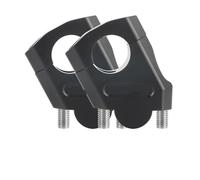 EQJSHL Elevador Manillar Motocicleta para, Soporte De Abrazadera para, Adaptador Extensión para Pit Bike, Kit Ajustable 22 Mm Y 28 Elevador Manillar CNC(Negro)