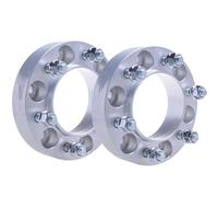 EQJSHL Espaciadores De Rueda De Coche para Mitsubishi L200 para Montero Espaciadores De Rueda De Aluminio Calzas Junta De Automóvil Junta de Brida(Plata,35mm)