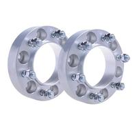 EQJSHL Espaciadores De Ruedas De Coche para Toyota para Land Cruiser para Prado para Hilux Cuñas Juntas para Cubo De Rueda, Espaciador De Rueda Junta de Brida(Plata,30mm)