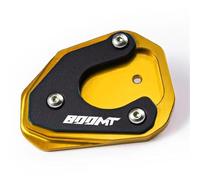 EQJSHL Extensión De Soporte Lateral para Pata De Cabra De Motocicleta con Almohadilla Antideslizante para CFMOTO MT800, 800MT, 650MT Y 650 TR-G Motocicleta Soporte Extensión Pie(Oro 2)