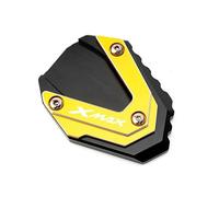 EQJSHL Extensor De Almohadilla para Pata De Cabra De Motocicleta para Xmax 125 250 300 400, Placa De Soporte Lateral para Pata De Cabra Motocicleta Soporte Extensión Pie(Oro)