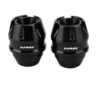 EQJSHL Protector De Bola Anticaída para Horquilla De Eje De Rueda Delantera De Motocicleta para Y&amaha Nmax125, 155, 160, Nmax Turbo, Nmax Neo. Deslizadores De Marco(Negro)