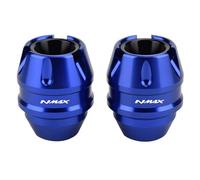 EQJSHL Protector De Bola Anticaída para Horquilla De Eje De Rueda Delantera De Motocicleta para Y&amaha Nmax125, 155, 160, Nmax Turbo, Nmax Neo. Deslizadores De Marco(Azul)