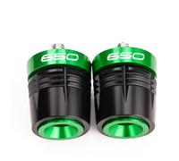 EQJSHL Tapones, Tapas Y Deslizadores para Manillar De Motocicleta para K&awasaki Z900, Z650 Z750 Z400 Z800 para Ninja 400 650 para Versys 650 Z 900 RS SE Deslizadores De Marco(Verde,X-2)