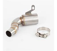 EQJSHL Tubo De Escape para Motocicleta para RC Duke 125 250 390 ADV Advanture 2020-2022, 45 Mm, Enlace Intermedio, Catalizador Cut-Cat, Codo Acero Conector