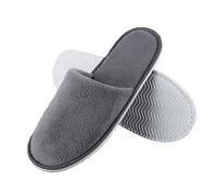 EQLEF Zapatillas de Viaje Mujer 39-42, No Desechables de Hotel de Coral Suave, Suelas de 7 mm de Espesor, Antideslizantes Familiares Reutilizables para Spa