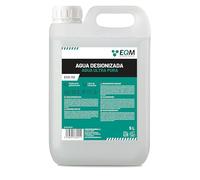 EQM - ECO-112 - Agua Desionizada Ultra Pura - 5L - Agua Desmineralizada - Evita la formación de Cal - Muy Baja conductividad - Multitud de utilidades