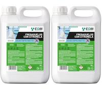 EQM - ECO-210 - Fregasuelos con Citronela - 5L - Repelente Natural - Evita el Tránsito de Insectos - Limpia e Higieniza Cualquier Superficie (Paquete de 2)