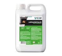 EQM - ECO-213 - Limpiacristales para Chimeneas, Estufas y Hornos - 5L - Limpia las manchas de humo y vaho de los cristales - Elimina hollín, limpia ladrillos y otras superficies expuestas al fuego