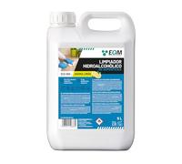 EQM - ECO-902L - Limpiador Hidroalcohólico de Superficies - 5L - Limpieza de Zonas de Alto Contacto - Acción Inmediata, sin Aclarado, no Deja Residuos - Esencia Limón