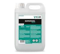 EQM SOLUCIONES QUIMICAS - ECO-301 - Alcohol Isopropílico 99,9% - 5L - Isopropanol - Limpieza componentes electrónicos, objetivos y pantallas - Limpieza de resinas en impresión 3D