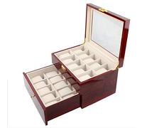 EQNSMDTGZ Caja de Reloj 20 Bits de madera del tirón cajón piano lacado caja reloj inyección Colección almacenamiento exhibición para Hombres y Mujeres