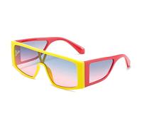 EQNSMDTGZ Gafas De Sol Mujer Collision Color Street Glasses Hip-hop Large Frame Sunglasses Vintage Personalizado(Multicolor)