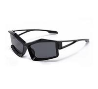 EQNSMDTGZ Gafas De Sol Mujer Gafas de sol exageradas moda en la calle Vintage Personalizado(Schwarz)