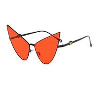 EQNSMDTGZ Gafas De Sol Mujer Gafas de sol futuristas Personalidad Street Shooting Vintage Personalizado(Rouge)