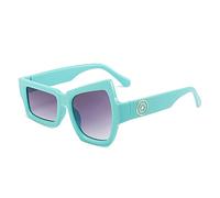 EQNSMDTGZ Gafas De Sol Mujer Gafas de sol irregulares extrañas exageradas for fiestas for festivales Vintage Personalizado(Azul)