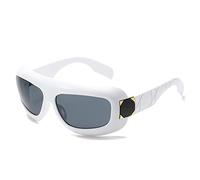 EQNSMDTGZ Gafas De Sol Mujer Gafas de sol personalizadas Tide Street Shooting Vintage Personalizado(Blanco)