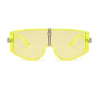 EQNSMDTGZ Gafas De Sol Mujer Gafas de sol retro a prueba viento con personalidad y montura grande Vintage Personalizado(Jaune)