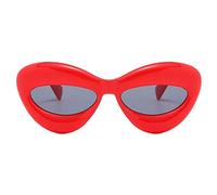 EQNSMDTGZ Gafas De Sol Mujer Gafas de sol Trend Street Shooting Vintage Personalizado(Rouge)