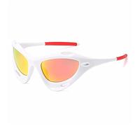 EQNSMDTGZ Gafas De Sol Mujer Gafas de sol Trendy Colorful Street Shooting Vintage Personalizado(White Red)