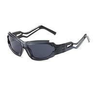 EQNSMDTGZ Gafas De Sol Mujer Hip-hop Gafas de sol Punk Wind Street Shooting Vintage Personalizado(Grey)
