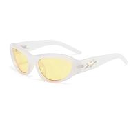 EQNSMDTGZ Gafas De Sol Mujer Pentagram Party Gafas de sol Retro Street Shooting Vintage Personalizado(Blanco)