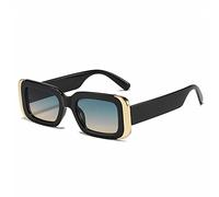 EQNSMDTGZ Gafas De Sol Mujer Retro Metal Rimmed Sunglasses Cool Sun Glasses Vintage Personalizado(Black Green)