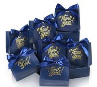 EQOREIIN Bolsas de regalo pequeñas, paquete de 70 bolsas de agradecimiento de 4.5 x 1.8 x 3.9 pulgadas, bolsa de regalo de papel blanco con cinta de lazo, bolsas de regalo extra pequeñas a granel para