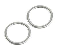 EQPWZG Embellecedor de anillo de cubierta de salida de ventilación de aire for tablero de instrumentos de acero inoxidable, 2 uds., for GLK X204 ML W166 GL X166 B Class W246 Cubierta de salida de CA