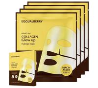 EQQUALBERRY Collagen Glow Up Hydrogel Mask - 4 unidades