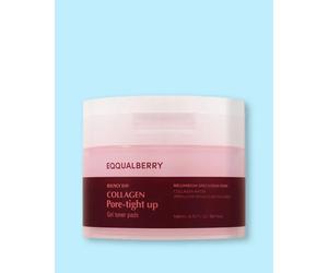 Eqqualberry Discos faciales tonificantes con colágeno Collagen Pore Tight Up Gel Toner Pad - 140 ml / 60 ud