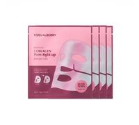 EQQUALBERRY - Set de Mascarillas Faciales con Colágeno Collagen Pore-tight up Hydrogel Mask Set