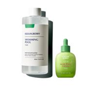 EQQUALBERRY - Swimming Pool Daily Facial Toner - 300ml (1ea) + Aloe PDRN Calming Serum - 30ml (1ea) Set