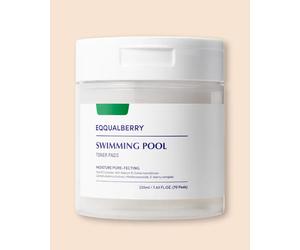 Eqqualberry Tónico hidratante en discos Swimming Pool Toner Pads - 220 ml / 70 ud