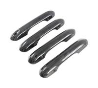 EQU7DH Kit manija exterior Para Explorer 2020-2024 | ABS Plástico Estilo De Fibra Carbono Cromo Cubierta Manija Puerta Coche Pegatina Embellecedora Accesorios Tapa Para Explorer