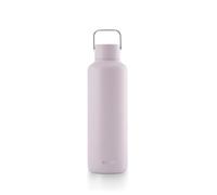 EQUA Botella de agua aislada sin tiempo, doble pared, acero inoxidable, 24 horas de frío o caliente hasta 12 horas, sin BPA, a prueba de fugas, duradera, multifuncional (lila, 600 ml)