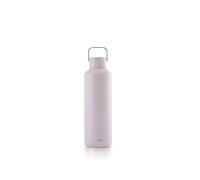 EQUA Botella de agua aislada sin tiempo, doble pared, acero inoxidable, 24 horas de frío o caliente hasta 12 horas, sin BPA, a prueba de fugas, duradera, multifuncional (lila, 600 ml)