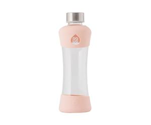 EQUA - Botella de cristal, Active Peach, 550 ml