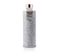 EQUA Botella de Cristal con Funda de Proteccion