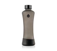 EQUA Botella de cristal Squeeze de 550 ml, reutilizable, a prueba de fugas, sin BPA, mate, base de silicona, pimienta, pimienta
