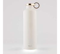 EQUA Botella inteligente - 23 oz - Conexión Bluetooth con aplicación y recordatorio de señal luminosa - Termo de doble pared de acero inoxidable - Tapa de metal blanco MT 14