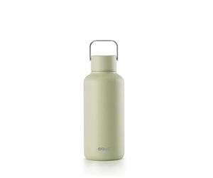 EQUA Timeless Botella de acero inoxidable, 600 ml, sin BPA, a prueba de fugas, duradera, multifuncional, Matcha
