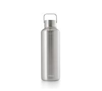 EQUA Timeless Botella de agua aislada de doble pared, acero inoxidable, 24 horas fría o caliente hasta 12 horas, sin BPA, a prueba de fugas, duradera, multifuncional (acero, 600 ml)