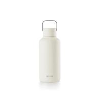 EQUA Timeless - Botella de agua reutilizable de acero inoxidable, 600 ml, a prueba de fugas, sin BPA, color blanco roto