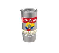 Equador - Fabricado en Equador Long Time Ago Ecuador - Ecuadorian Vaso térmico de acero inoxidable de doble pared