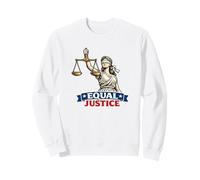 Equal Justice Lady Justice Scales Ojos vendados Patriótico Sudadera