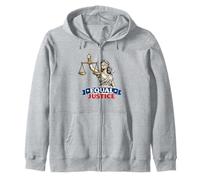 Equal Justice Lady Justice Scales Ojos vendados Patriótico Sudadera con Capucha