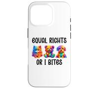 Equal Rights or I Bites Ally Cat Pride Gay Bear Mom LGBT Dog Carcasa para iPhone 16 Pro