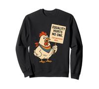 Equality Hurts No One Funny Chicken LGBTQ Pride Month Humor Sudadera